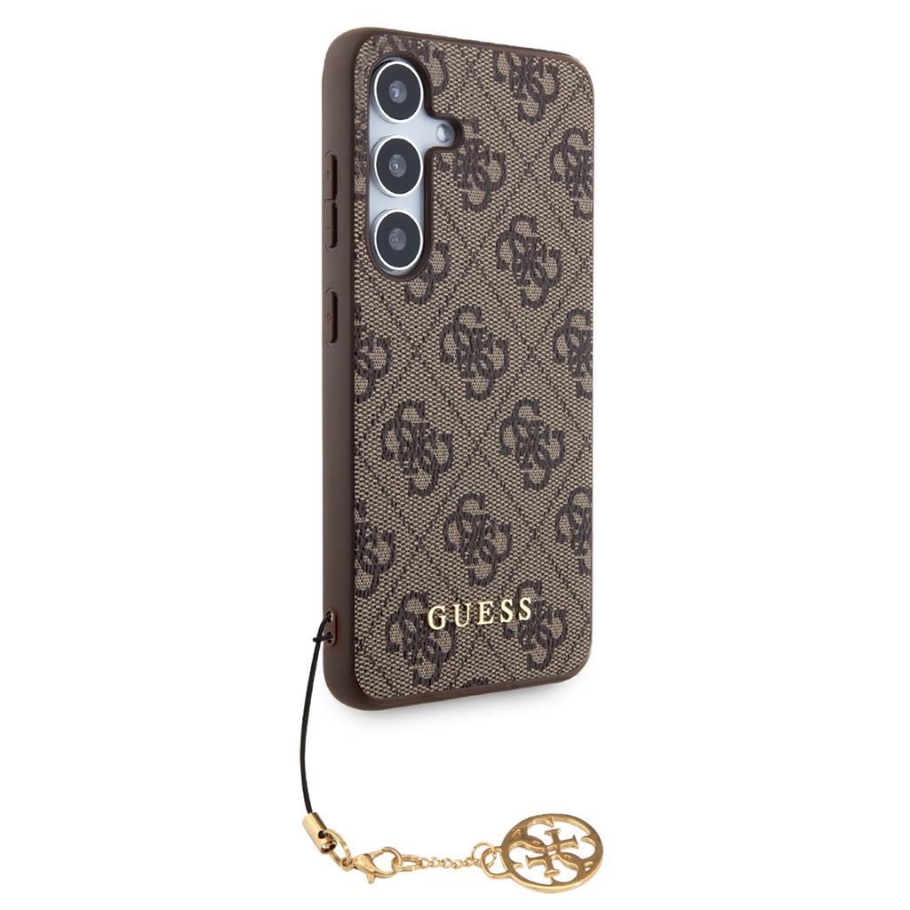 Samsung Galaxy S24 Plus GUESS 4G Charms hátlap tok (Barna - GUHCS24MGF4GBR) 0