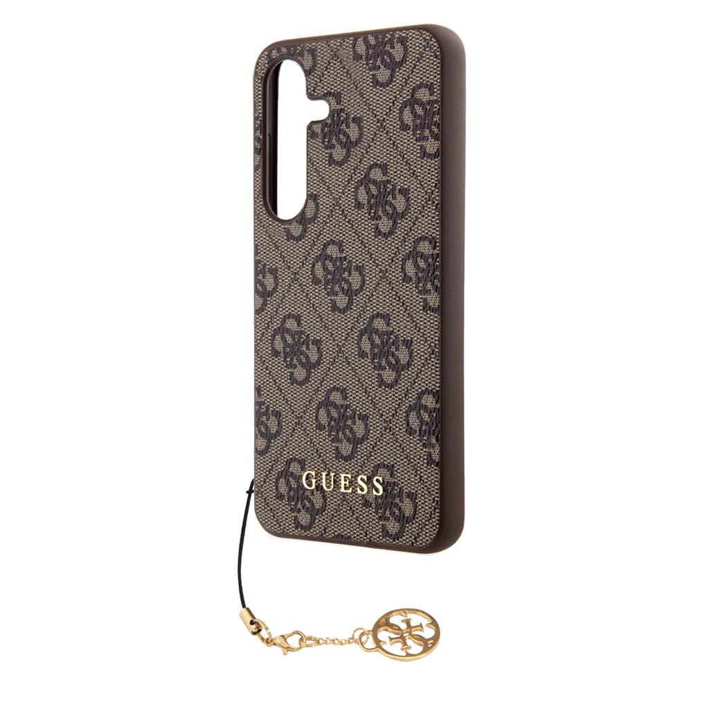 Samsung Galaxy S24 Plus GUESS 4G Charms hátlap tok (Barna - GUHCS24MGF4GBR) 1