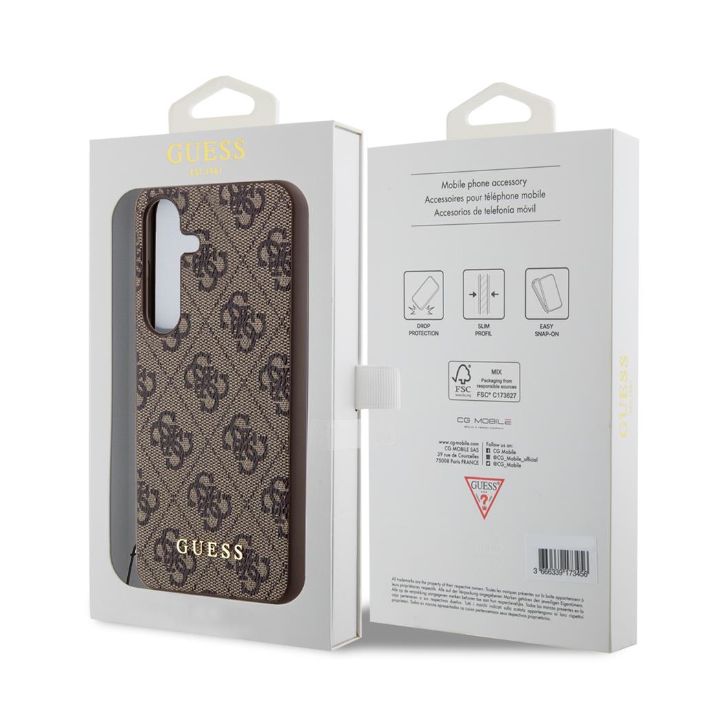 Samsung Galaxy S24 Plus GUESS 4G Charms hátlap tok (Barna - GUHCS24MGF4GBR) 2