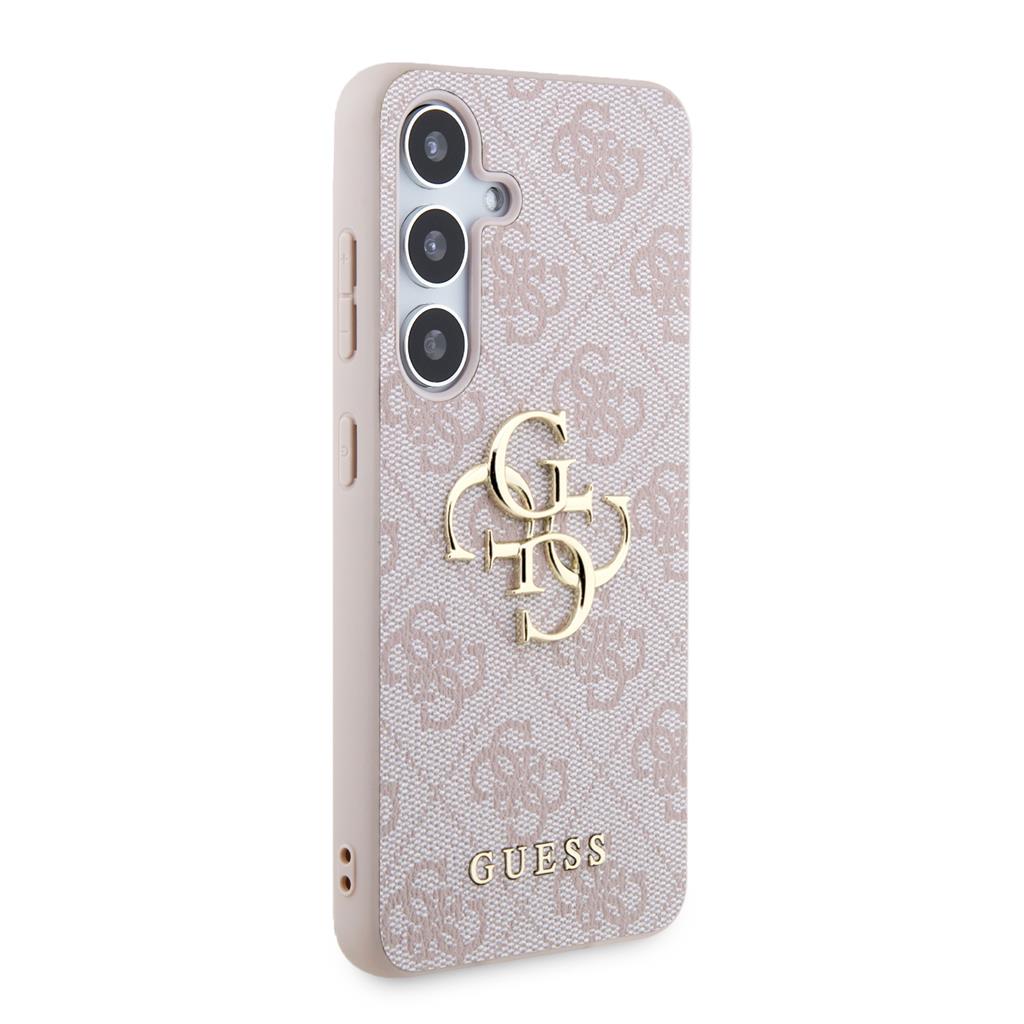Samsung Galaxy S24+ Guess PU 4G Metal Logo tok (Rózsaszín) - GUHCS24M4GMGPI