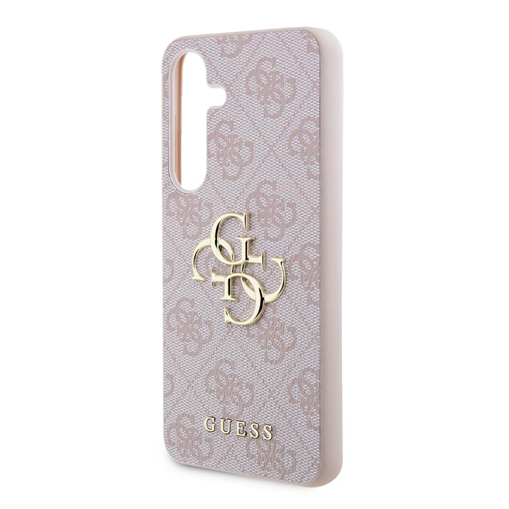 Samsung Galaxy S24+ Guess PU 4G Metal Logo tok (Rózsaszín) - GUHCS24M4GMGPI