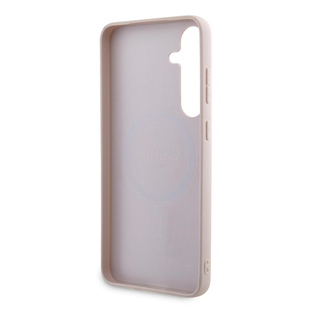 Samsung Galaxy S24+ Guess PU 4G Metal Logo tok (Rózsaszín) - GUHCS24M4GMGPI
