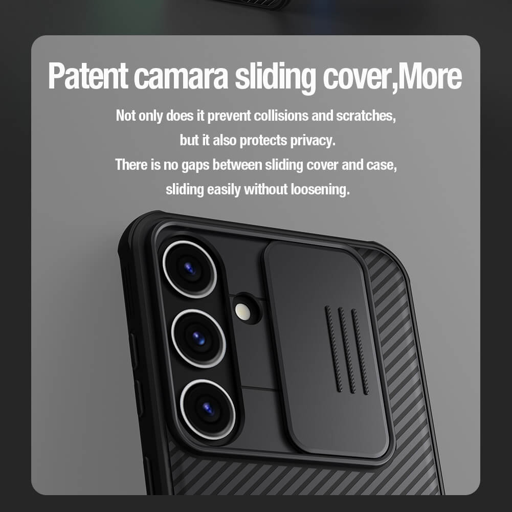 Samsung Galaxy S24 Plus Nillkin camshield pro kameravédős hátlap tok (Fekete)