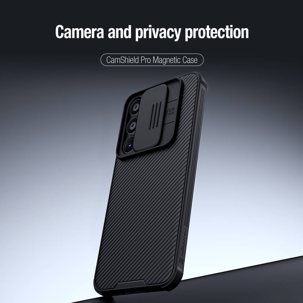 Samsung Galaxy S24 Plus Nillkin camshield pro magsafe hátlap tok fekete
