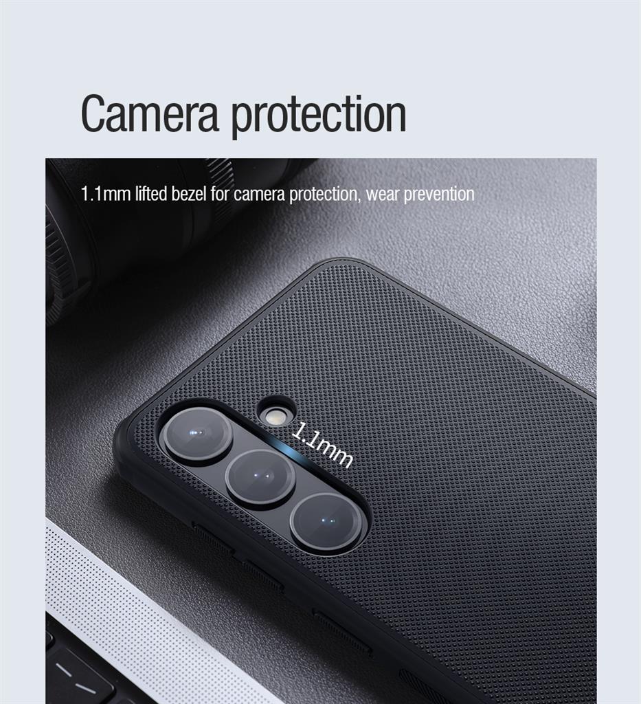 Samsung Galaxy S24 Plus Nillkin Super frosted shield pro magsafe strapabíró hátlap tok fekete
