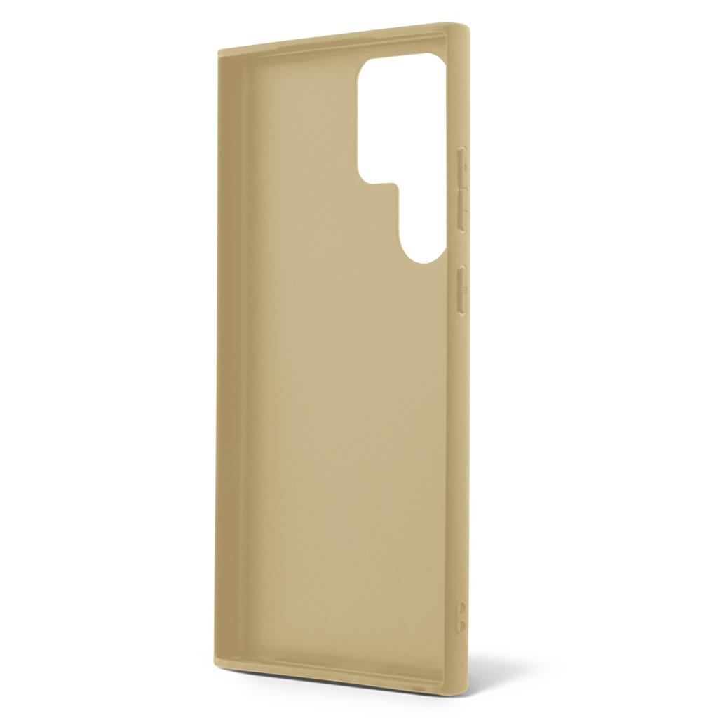Samsung Galaxy S24 Ultra Guess Glitter Flakes Metal Logo tok (Arany) - GUHCS24LHGGSHD