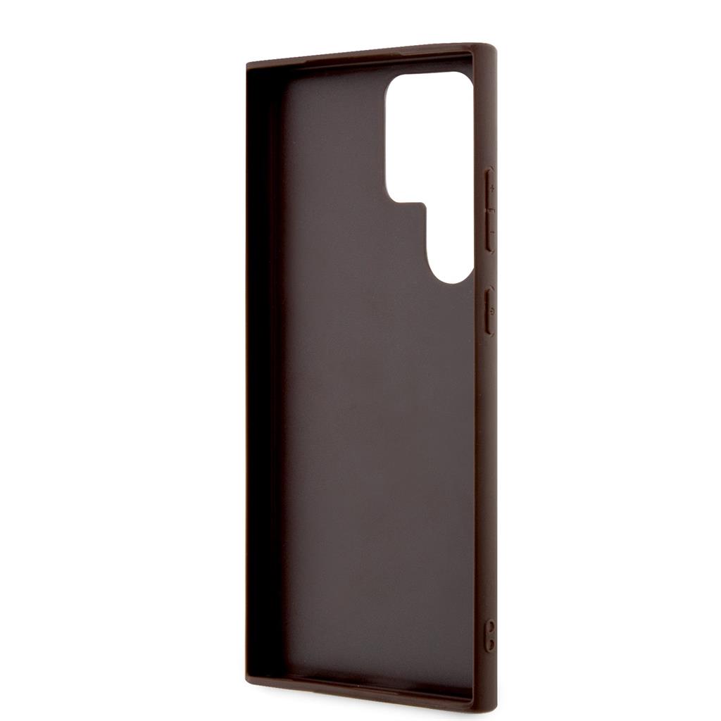 Samsung Galaxy S24 Ultra Guess PU 4G Metal Logo tok (Barna) - GUHCS24L4GMGBR