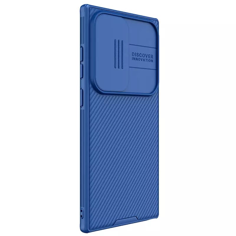 Samsung Galaxy S24 Ultra Nillkin camshield pro kameravédős hátlap tok kék