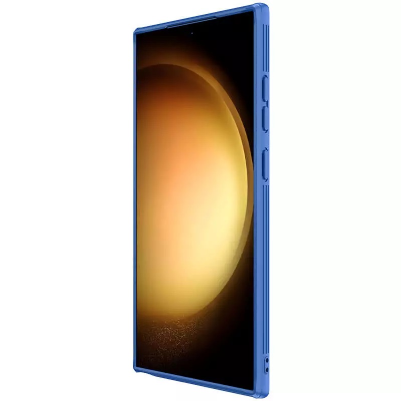 Samsung Galaxy S24 Ultra Nillkin camshield pro kameravédős hátlap tok kék
