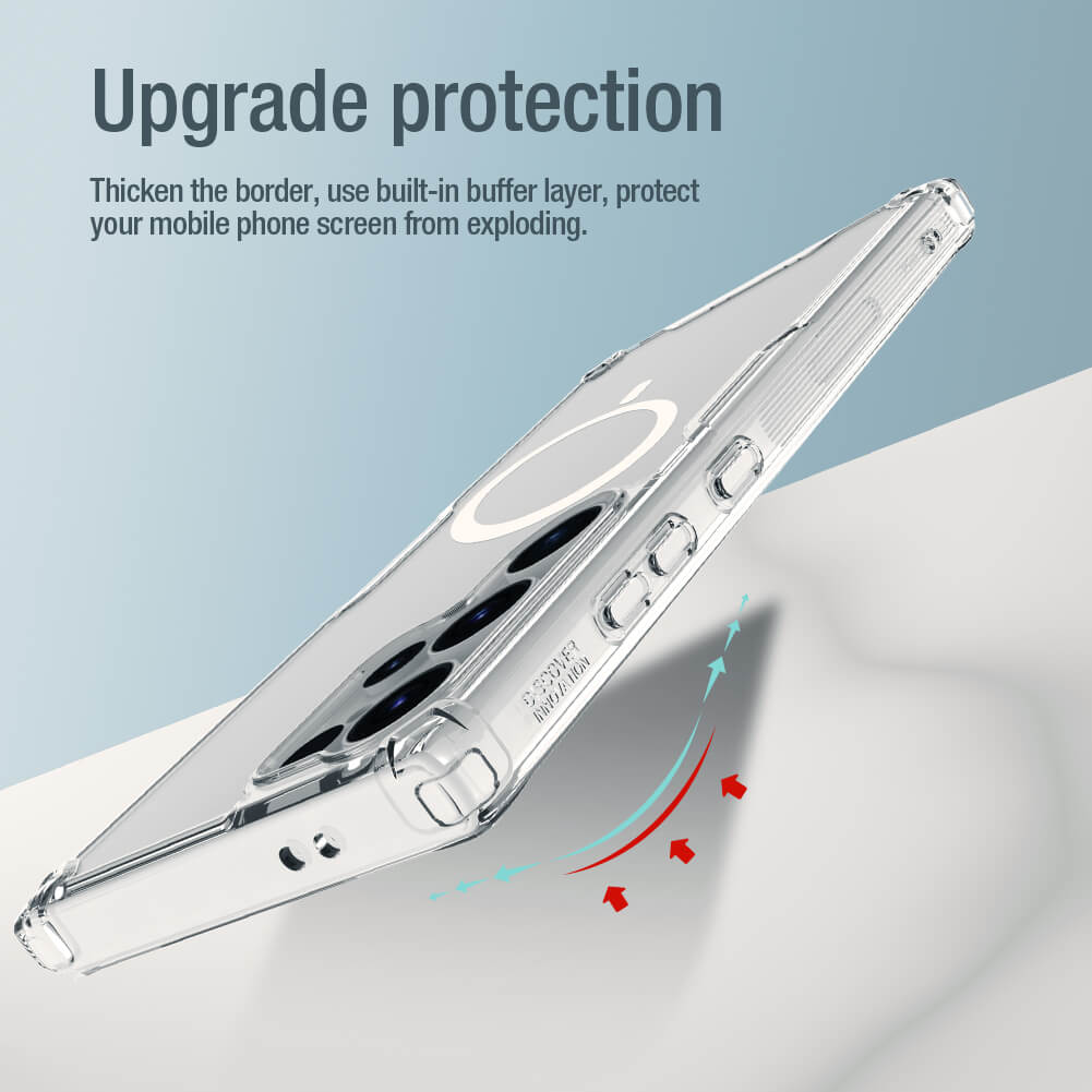 Samsung Galaxy S24 Ultra Nillkin nature pro magsafe hátlap tok (Fehér)