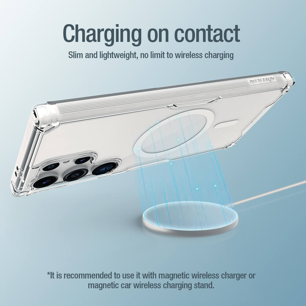Samsung Galaxy S24 Ultra Nillkin nature pro magsafe hátlap tok (Fehér)