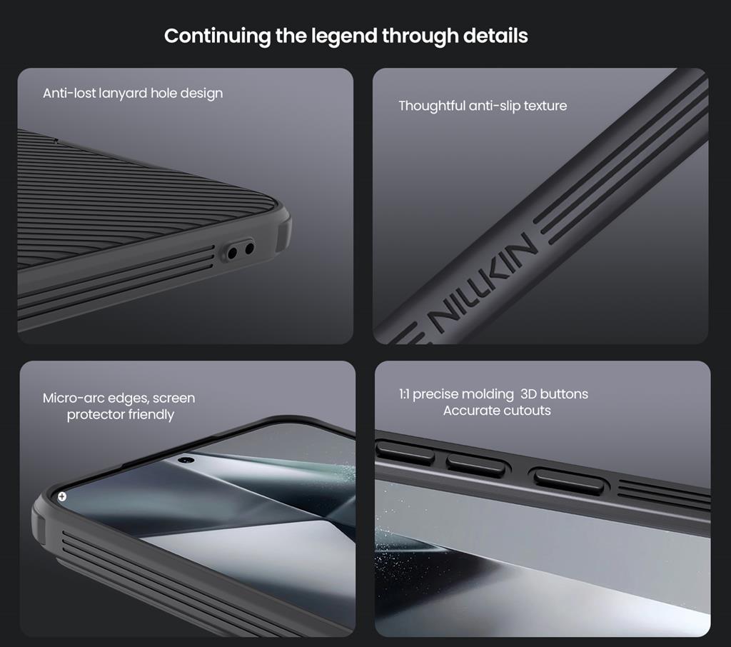 Samsung Galaxy S25 Nillkin camshield pro kameravédős hátlap tok (Kék)