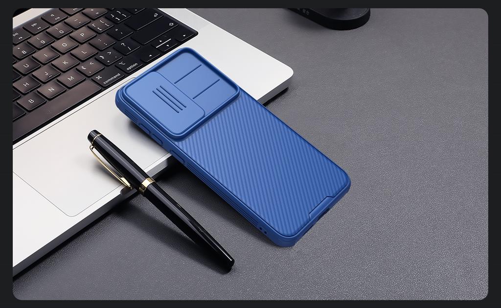 Samsung Galaxy S25 Nillkin camshield pro kameravédős hátlap tok (Kék)