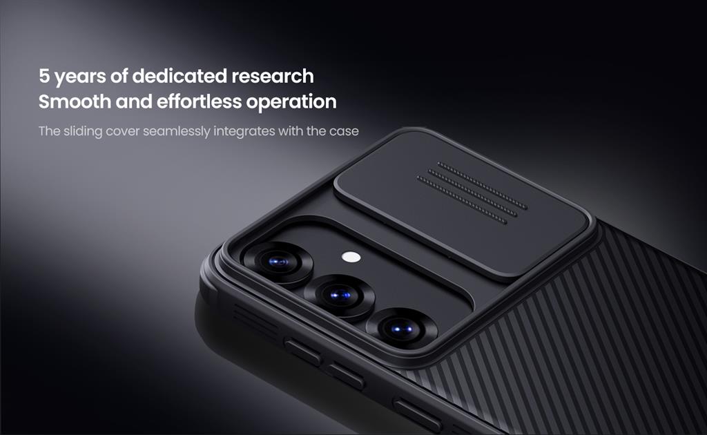 Samsung Galaxy S25 Nillkin camshield pro kameravédős hátlap tok (Zöld)