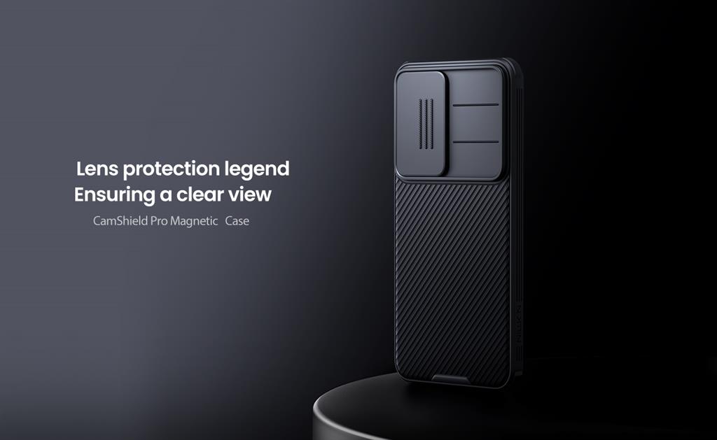 Samsung Galaxy S25 Nillkin camshield pro magsafe hátlap tok (Fekete)