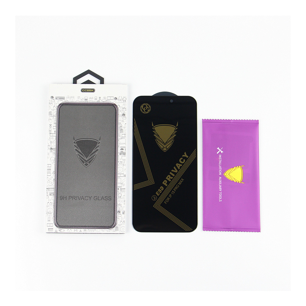 Samsung Galaxy S25 OG Premium Privacy üvegefólia (Átlátszó fekete peremmel)