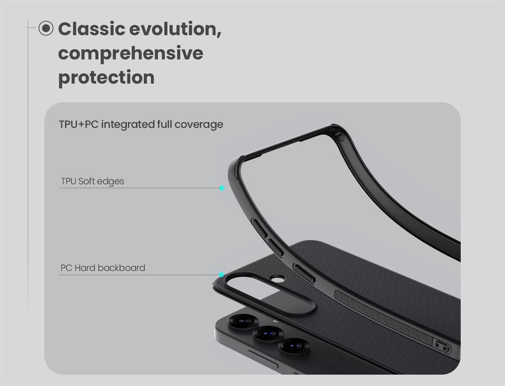 Samsung Galaxy S25 Plus Nillkin Super frosted shield pro magsafe strapabíró hátlap tok (Fekete)