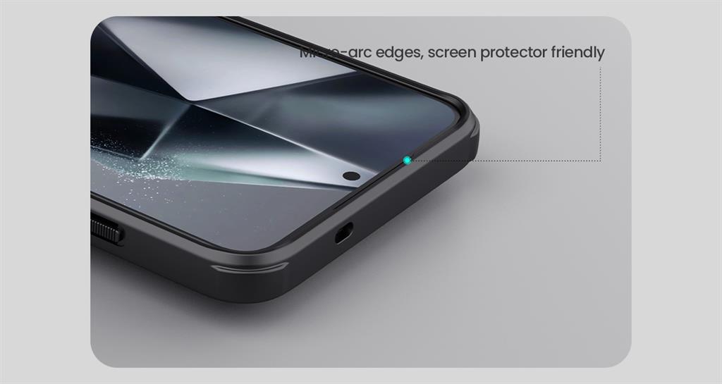 Samsung Galaxy S25 Plus Nillkin Super frosted shield pro magsafe strapabíró hátlap tok (Fekete)