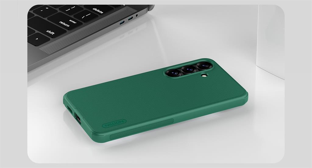 Samsung Galaxy S25 Plus Nillkin Super frosted strapabíró hátlap tok (Fekete)