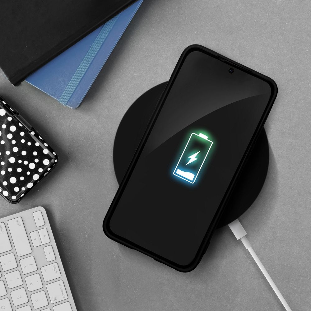 Samsung Galaxy S25 Plus silicone hátlap tok (Fekete)