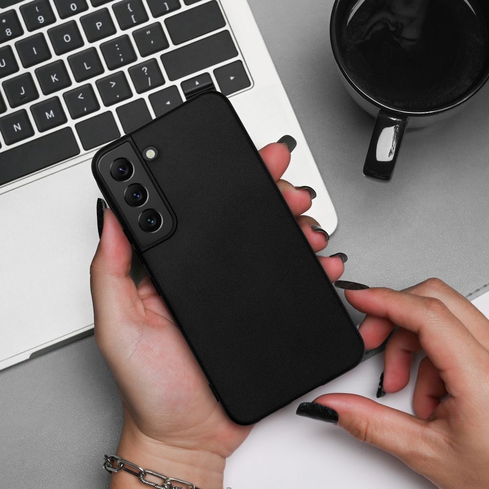 Samsung Galaxy S25 Plus silicone hátlap tok (Fekete)