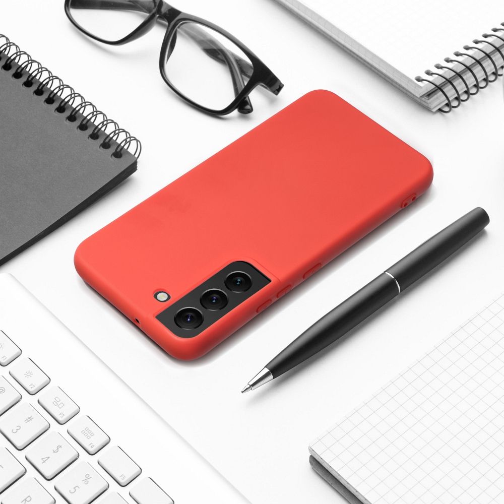 Samsung Galaxy S25 Plus silicone hátlap tok (Narancssárga)