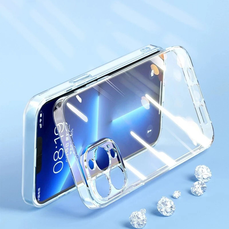 Samsung Galaxy S25 Ultra 2 mm vékony szilikon hátlap tok (Átlátszó) 1