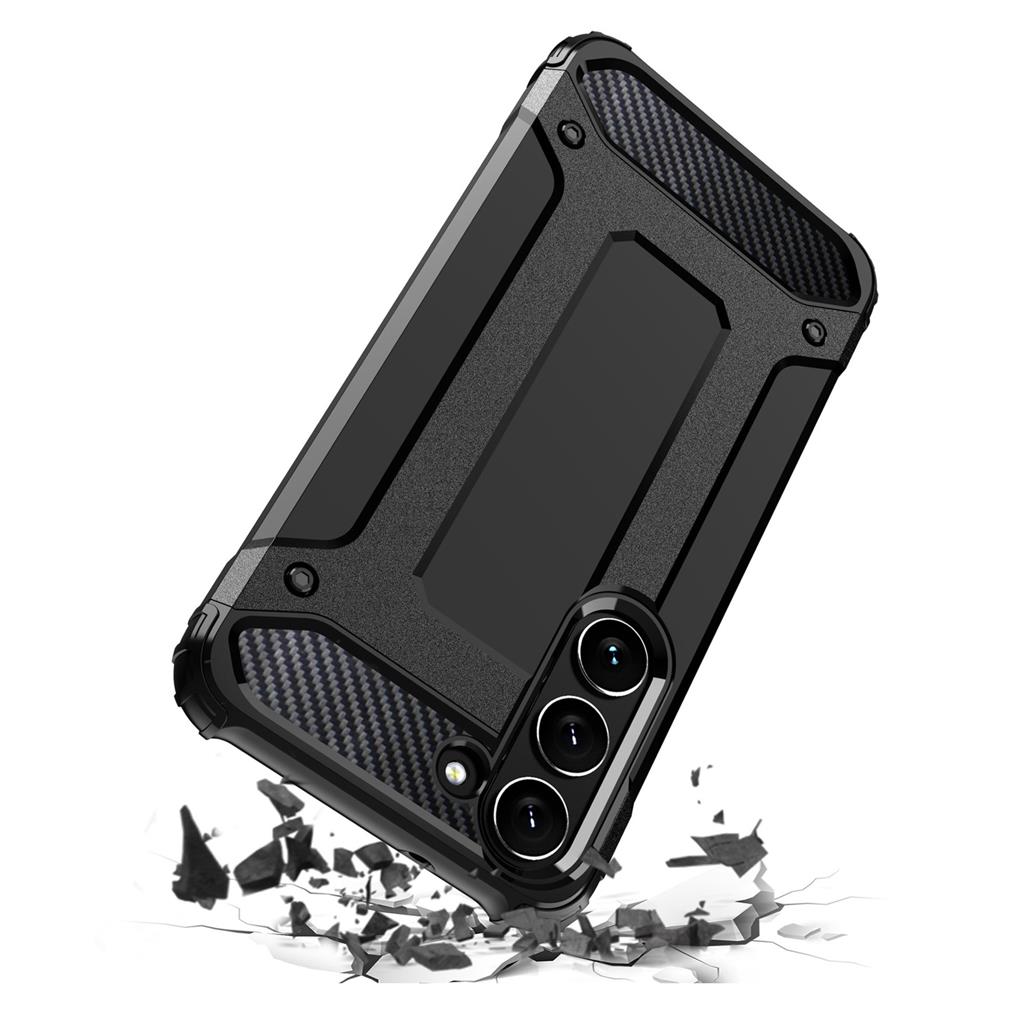 Samsung Galaxy S25 Ultra armor ütésálló hátlap tok (Fekete)