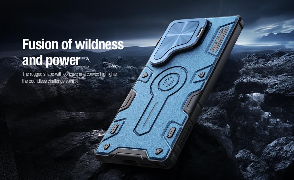 Samsung Galaxy S25 Ultra Nillkin Camshield Prop MAGSAFE kameravédős hátlap tok (Fekete) 12