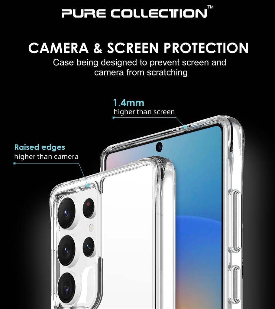 Samsung Galaxy S25 Ultra TOKO Pure hátlap tok (Átlátszó)
