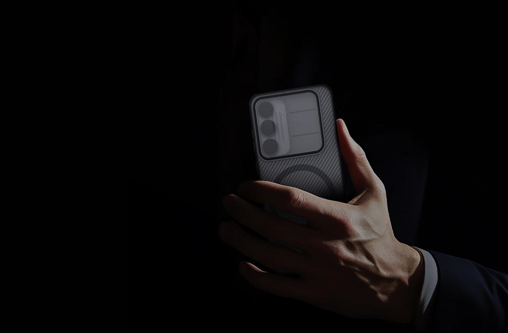 Samsung Galaxy S25FE Nillkin camshield armor hátlap tok (Fekete)