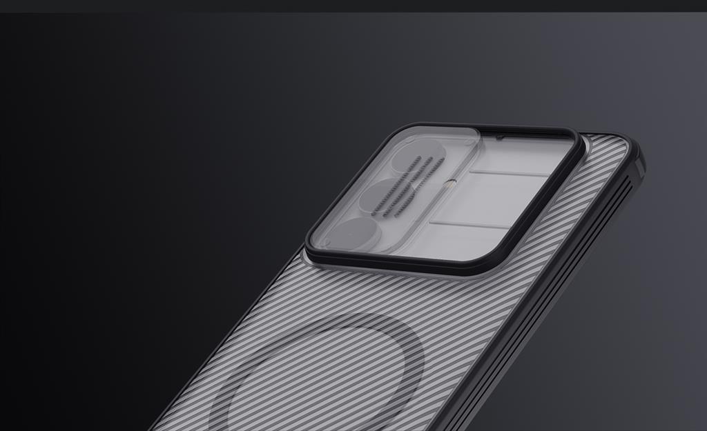 Samsung Galaxy S25FE Nillkin camshield armor hátlap tok (Fekete)