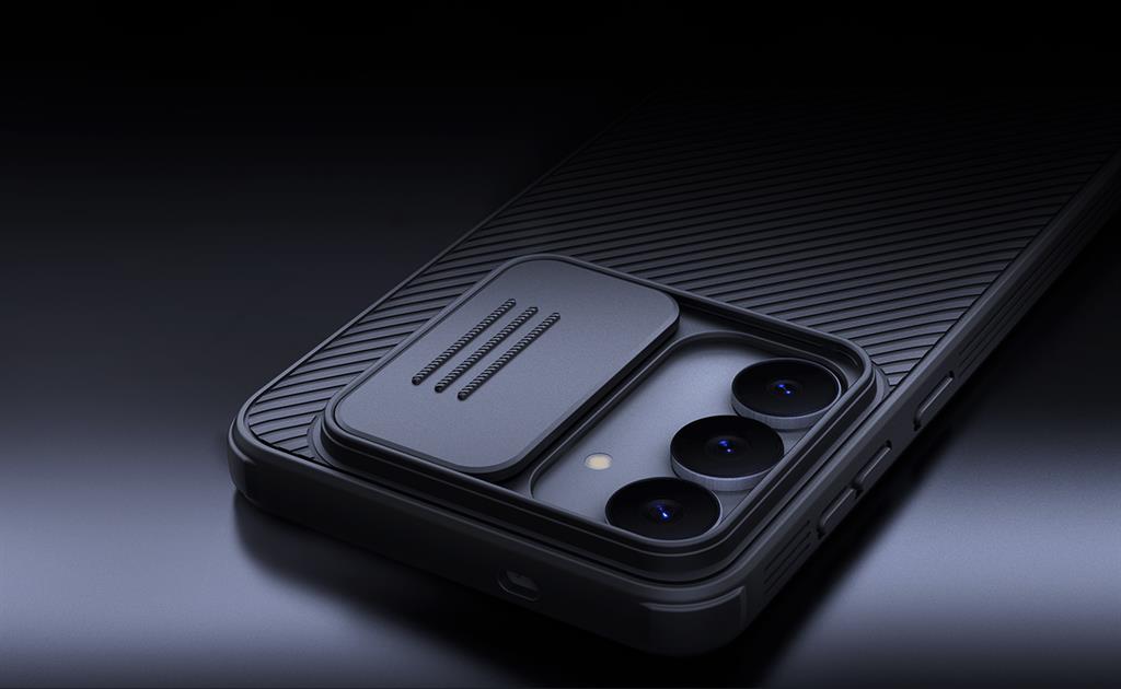 Samsung Galaxy S25FE Nillkin Camshield Pro hátlap tok (Fekete)