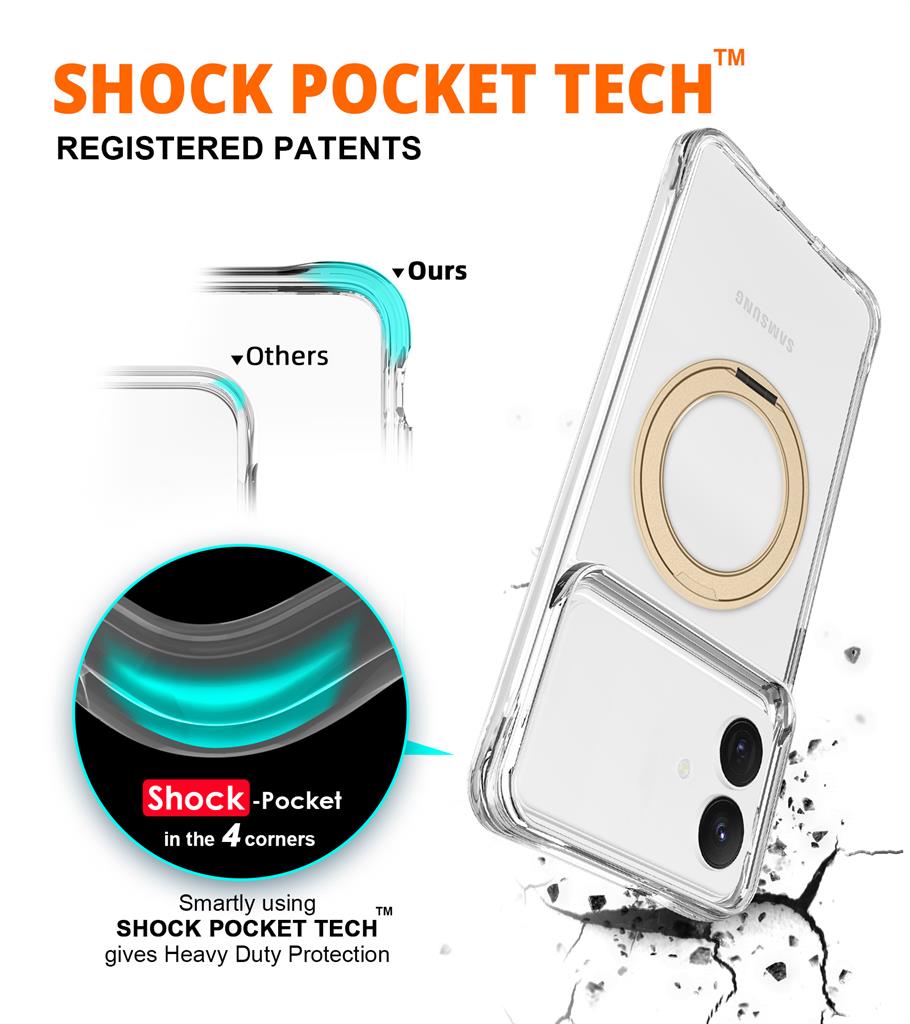 Samsung Galaxy S26 Plus TOKO Pure MagSafe 360 ring hátlap tok (Arany)