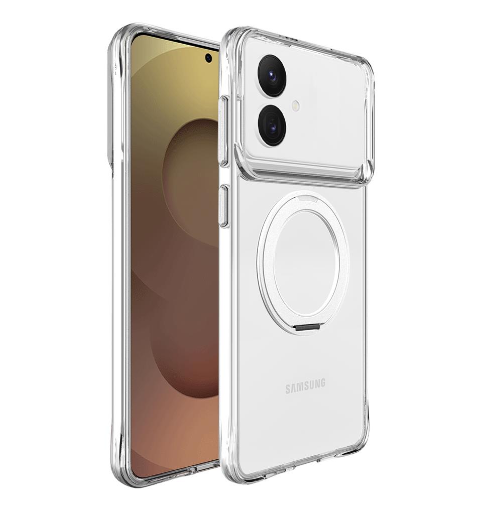 Samsung Galaxy S26 Plus TOKO Pure MagSafe 360 ring hátlap tok (Ezüst)