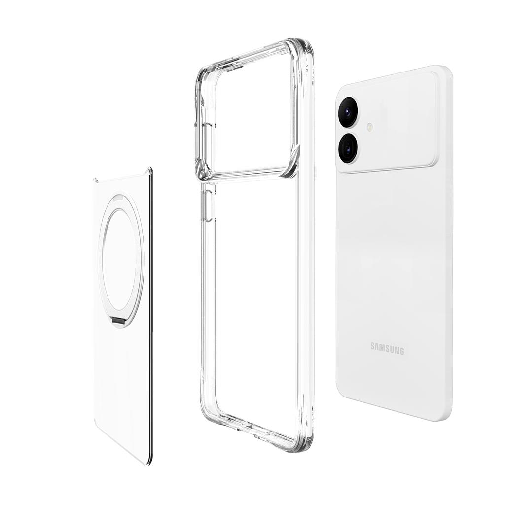 Samsung Galaxy S26 Plus TOKO Pure MagSafe 360 ring hátlap tok (Ezüst)