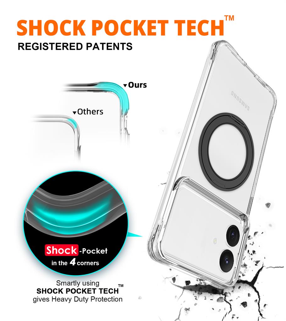 Samsung Galaxy S26 Plus TOKO Pure MagSafe 360 ring hátlap tok (Fekete)