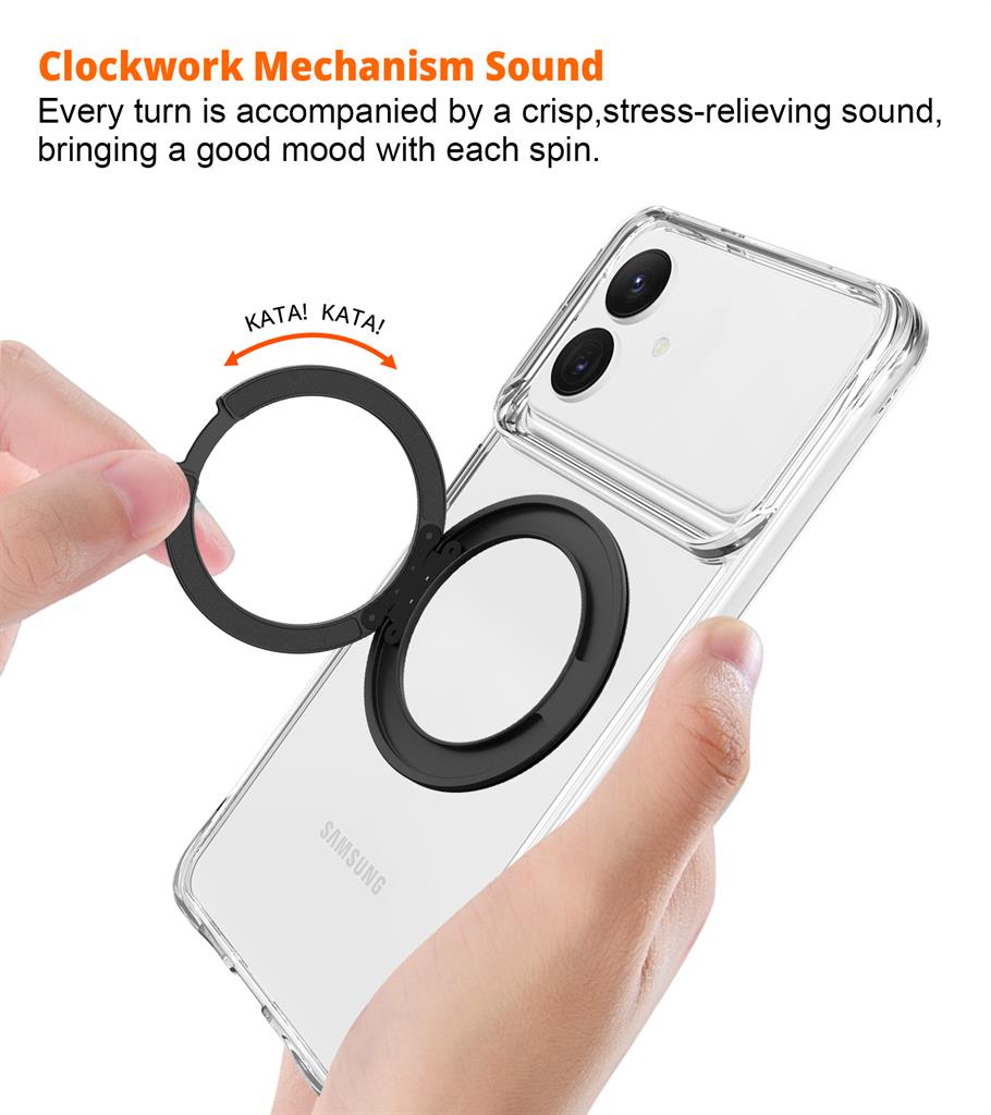 Samsung Galaxy S26 Plus TOKO Pure MagSafe 360 ring hátlap tok (Fekete)