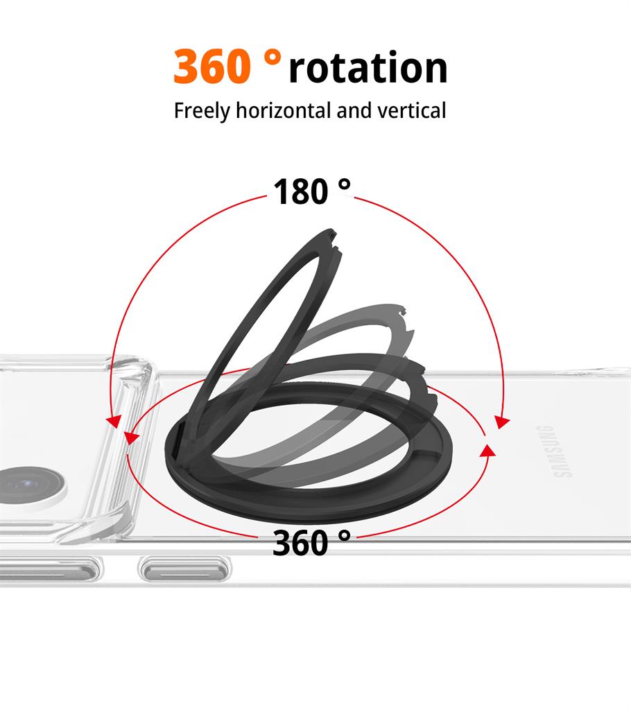 Samsung Galaxy S26 Plus TOKO Pure MagSafe 360 ring hátlap tok (Fekete)