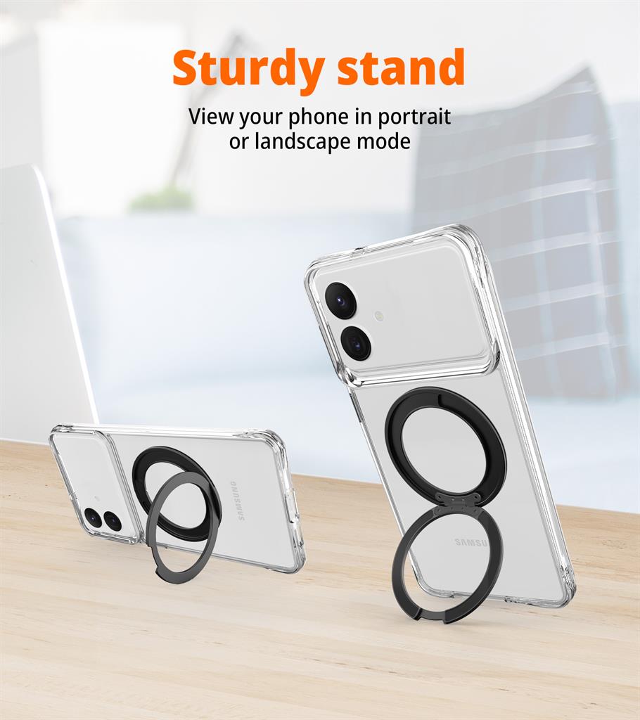 Samsung Galaxy S26 Plus TOKO Pure MagSafe 360 ring hátlap tok (Fekete)