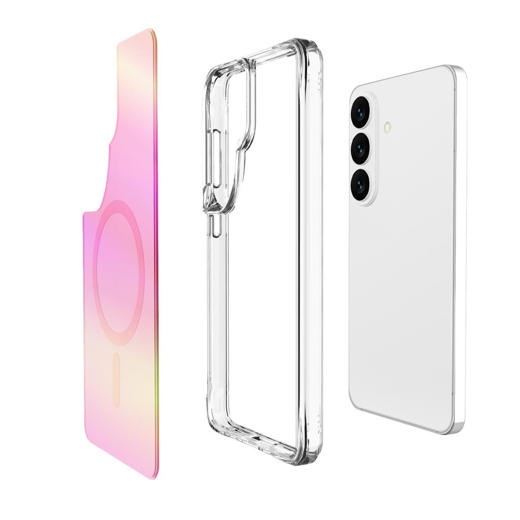 Samsung Galaxy S26 Plus TOKO Pure rainbow MagSafe hátlap tok (Rózsaszín)