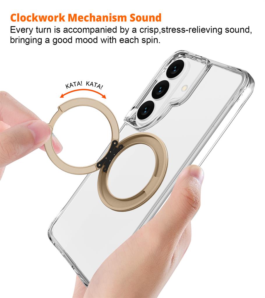 Samsung Galaxy S26 TOKO Pure MagSafe 360 ring hátlap tok (Arany)