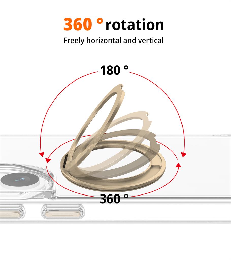Samsung Galaxy S26 TOKO Pure MagSafe 360 ring hátlap tok (Arany)