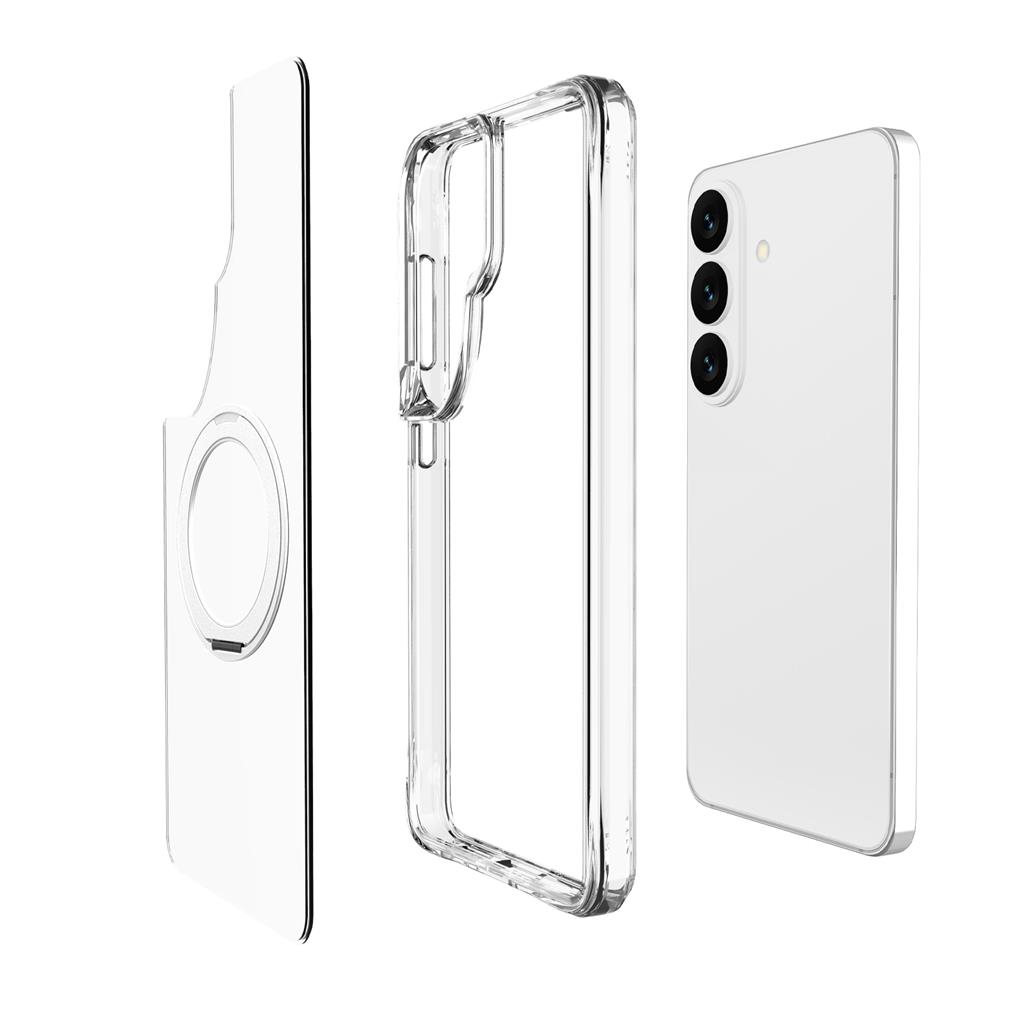 Samsung Galaxy S26 TOKO Pure MagSafe 360 ring hátlap tok (Ezüst)