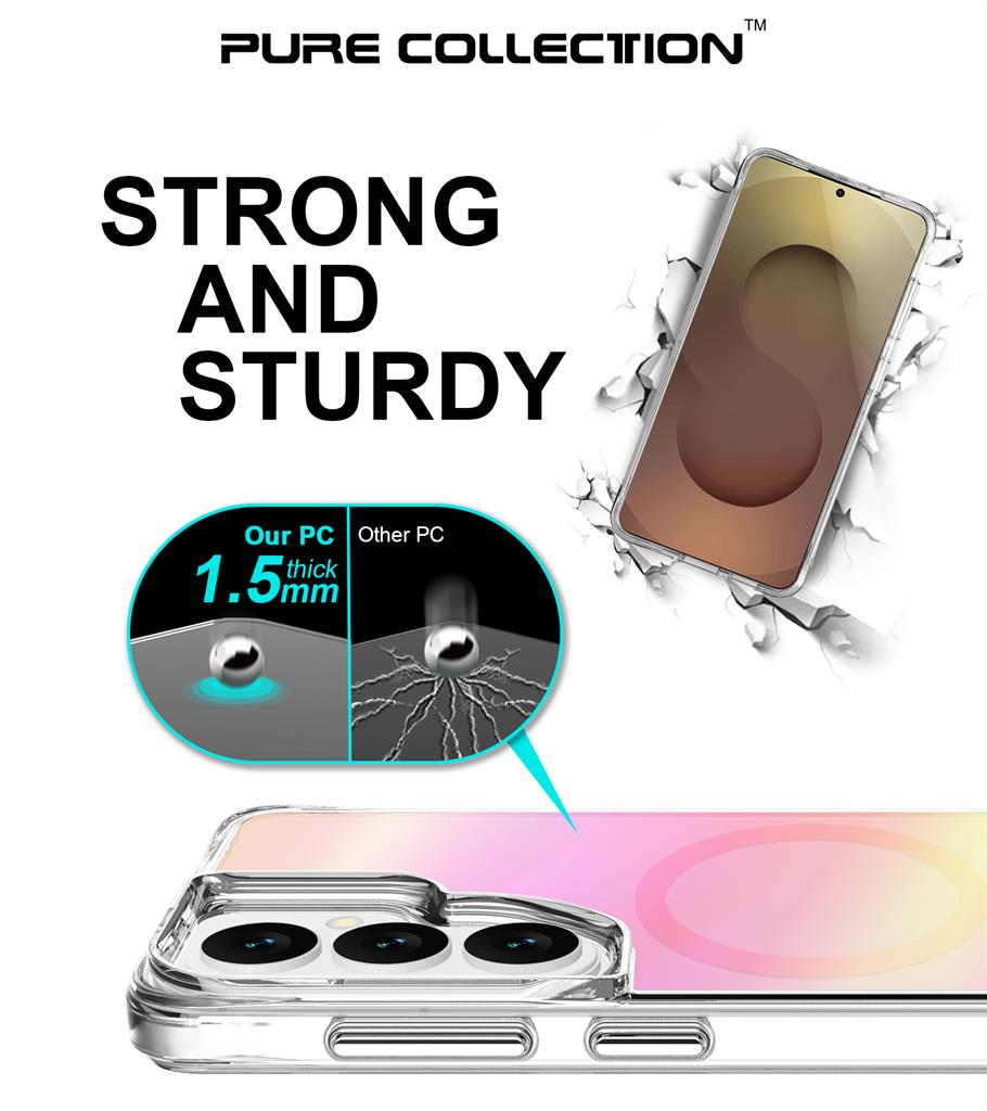 Samsung Galaxy S26 TOKO Pure rainbow MagSafe hátlap tok (Rózsaszín)