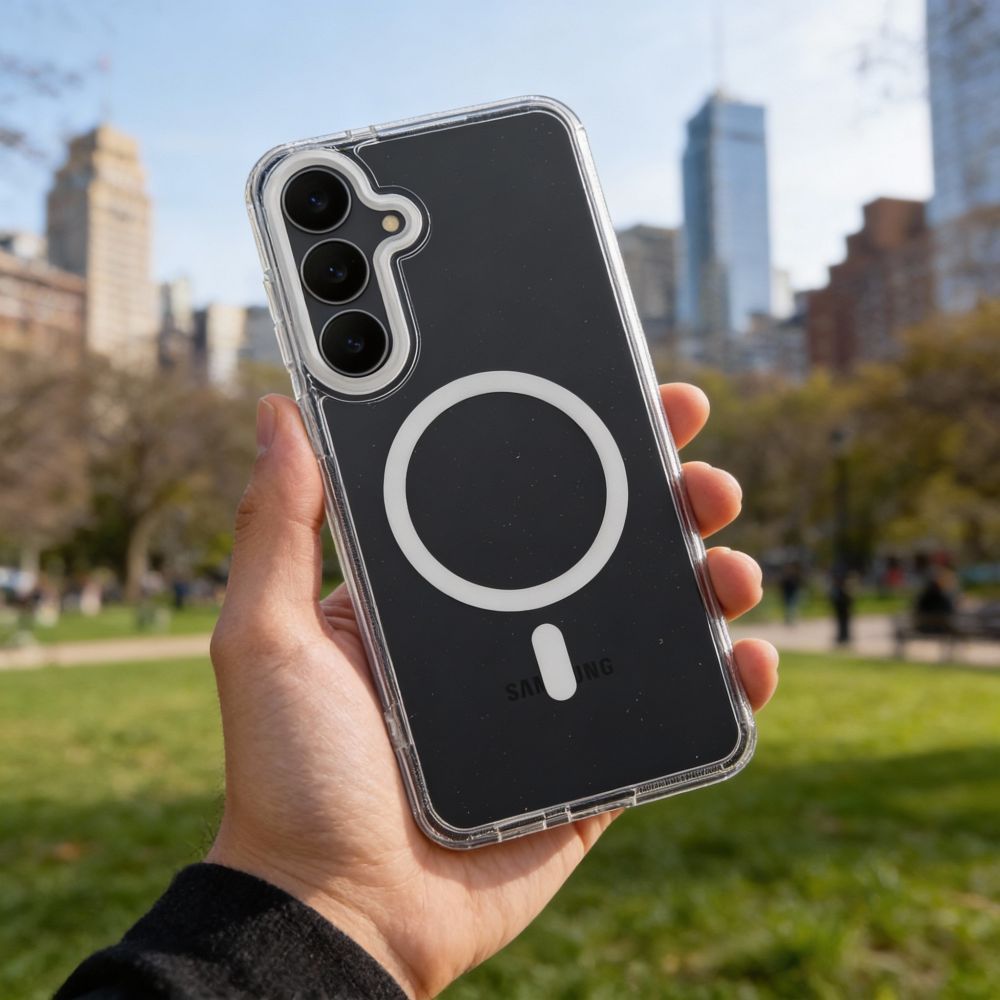 Samsung Galaxy S26 Ultra Frame Hybrid MagSafe hátlap (Átlátszó)