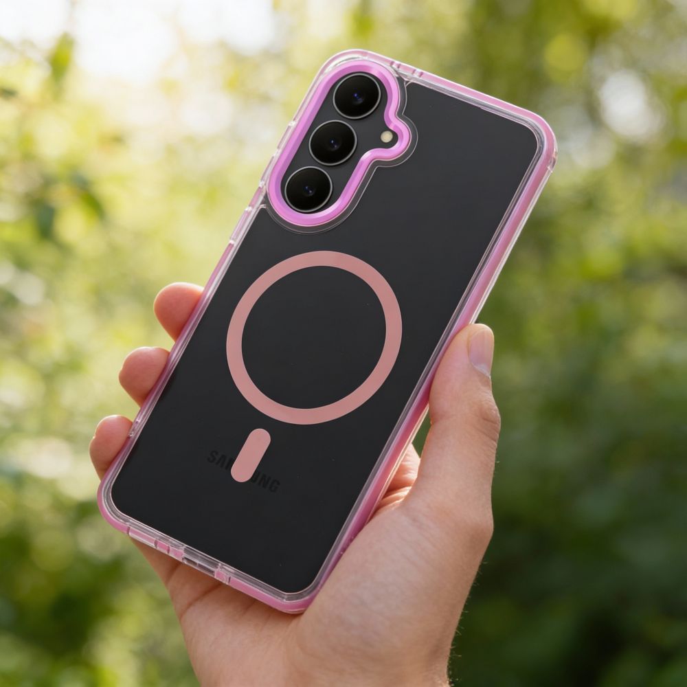 Samsung Galaxy S26 Ultra Frame Hybrid MagSafe hátlap (Rózsaszín)