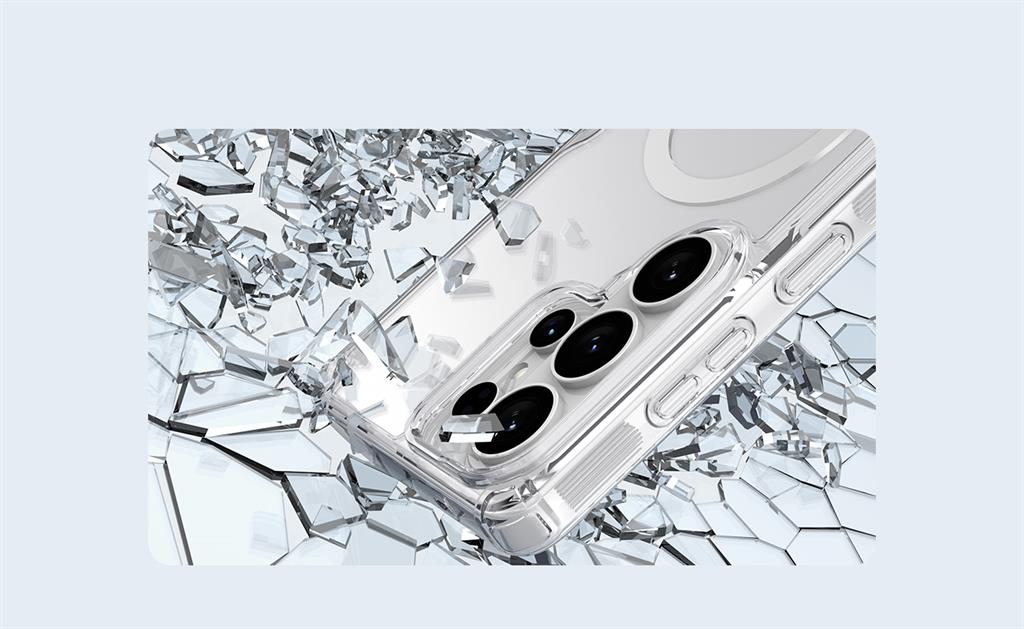 Samsung Galaxy S26 Ultra Nillkin Camshield S magsafe hátlap tok (Fehér)