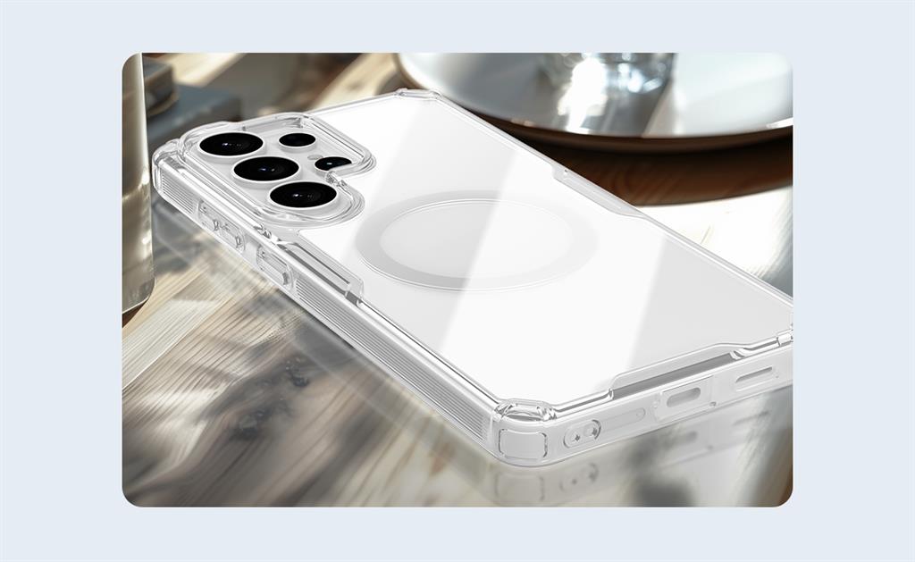 Samsung Galaxy S26 Ultra Nillkin Camshield S magsafe hátlap tok (Fehér)