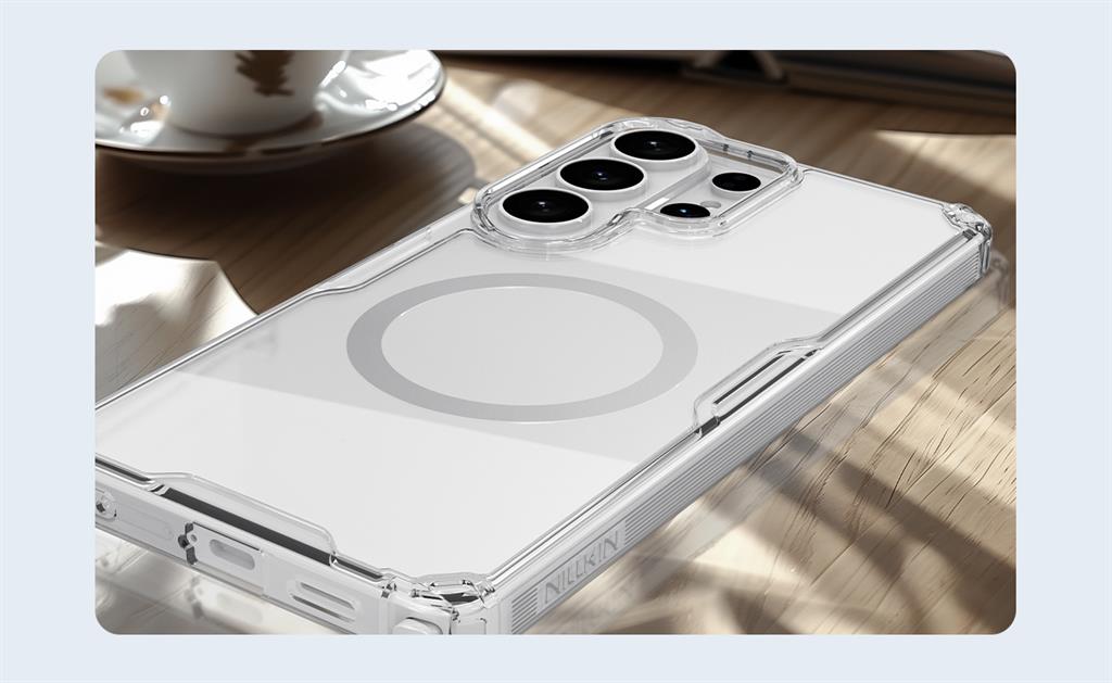 Samsung Galaxy S26 Ultra Nillkin Camshield S magsafe hátlap tok (Fehér)